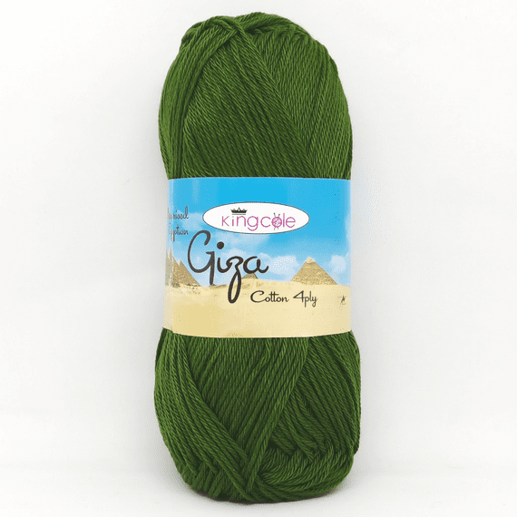 King Cole Giza Cotton 4 Ply Yarn 4840 Olive