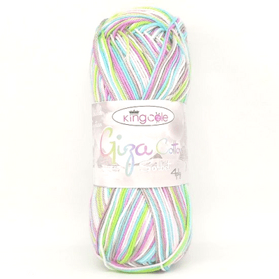 King Cole Giza Cotton Sorbet 4ply 2480 Kaleidoscope