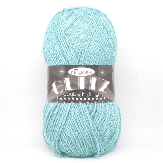 King Cole Glitz DK 3502 Sea Breeze Sparkly Yarn DISCONTINUED