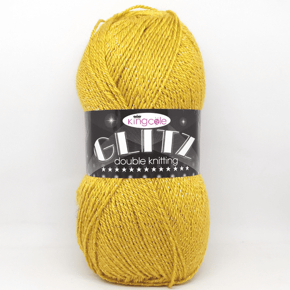 King Cole Glitz DK 3503 Antique Gold Sparkly Yarn