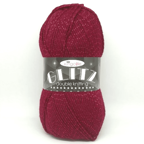King Cole Glitz DK Yarn 3389 Merlot DISCONTINUED