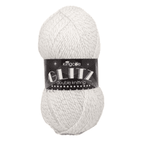 King Cole Glitz DK – Unicorn 4728 Yarn | Magical White with Rainbow Sparkle