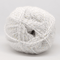 King Cole Glitz DK – Unicorn 4728 Yarn | Magical White with Rainbow Sparkle