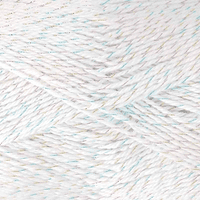 King Cole Glitz DK – Unicorn 4728 Yarn | Magical White with Rainbow Sparkle