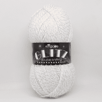 King Cole Glitz DK – Unicorn 4728 Yarn | Magical White with Rainbow Sparkle