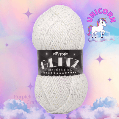 King Cole Glitz DK Yarn 4728 Unicorn