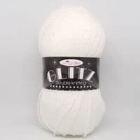 King Cole Glitz DK Yarn 483 Diamond White