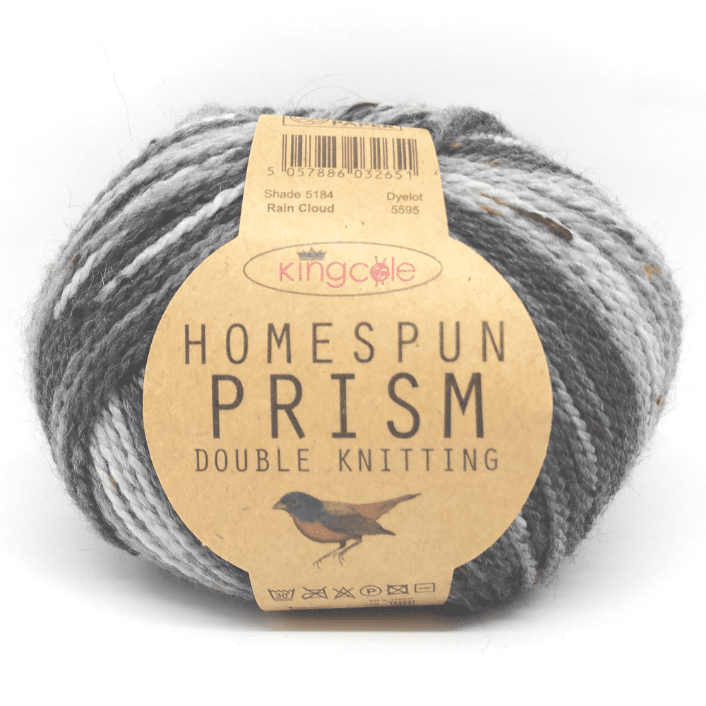 King Cole Homespun Prism DK Yarn 5184 Rain Cloud