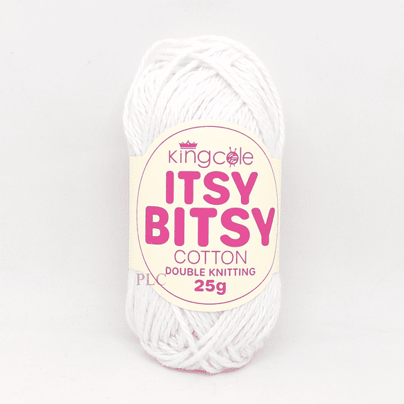 King Cole Itsy Bitsy Cotton DK Yarn 6680 White
