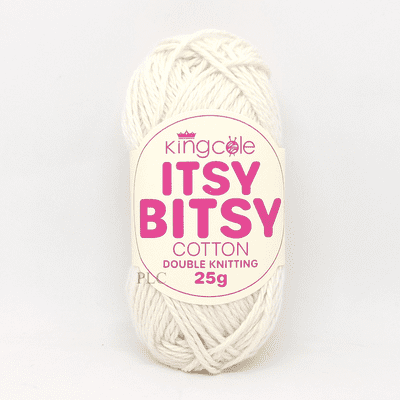 King Cole Itsy Bitsy Cotton DK Yarn 6681 Natural