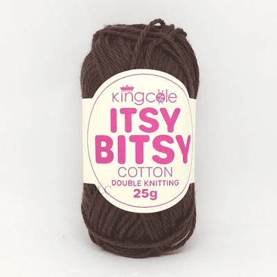 King Cole Itsy Bitsy Cotton DK Yarn 6685 Cocoa