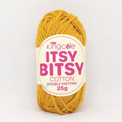 King Cole Itsy Bitsy Cotton DK Yarn 6688 Gold