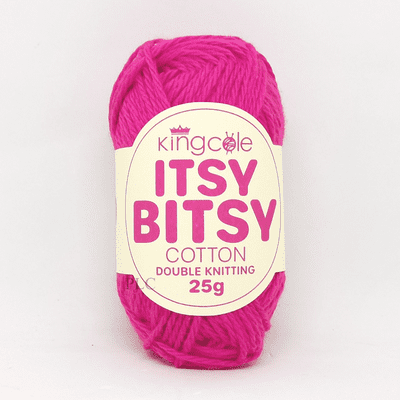 King Cole Itsy Bitsy Cotton DK Yarn 6693 Raspberry