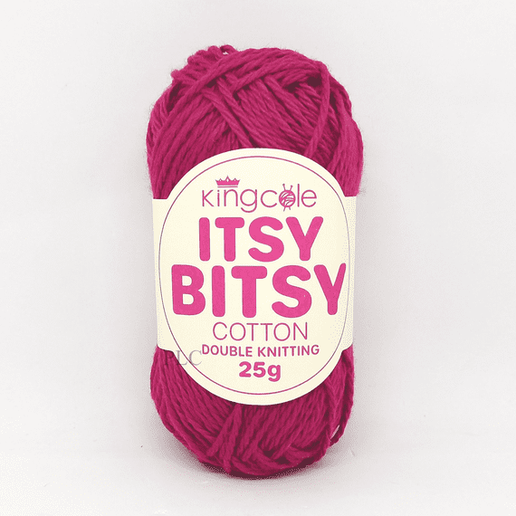 King Cole Itsy Bitsy Cotton DK Yarn 6694 Wine