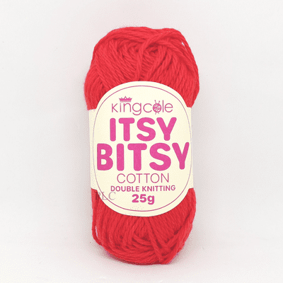 King Cole Itsy Bitsy Cotton DK Yarn 6697 Red