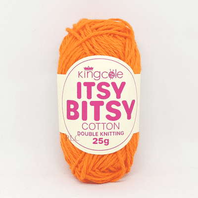 King Cole Itsy Bitsy Cotton DK Yarn 6698 Orange