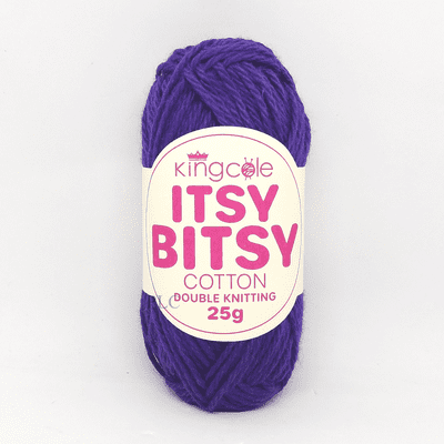King Cole Itsy Bitsy Cotton DK Yarn 6702 Indigo (Purple)
