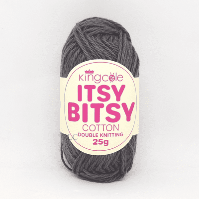 King Cole Itsy Bitsy Cotton DK Yarn 6718 Graphite