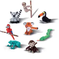 King Cole Itsy Bitsy Crochet Book 2 - A Day In The Jungle