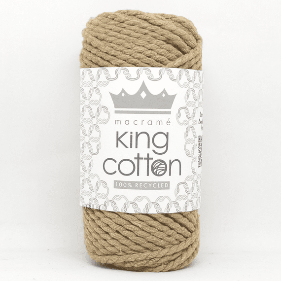 King Cole Macrame King Cotton 3mm Cord - 5141 Strangely Beige
