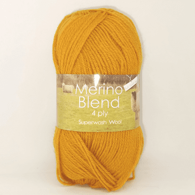King Cole Merino Blend 4 Ply Superwash Wool 1773 Mustard