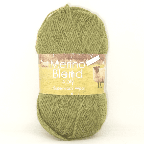King Cole Merino Blend 4 Ply Superwash Wool 3124 Vine Leaf