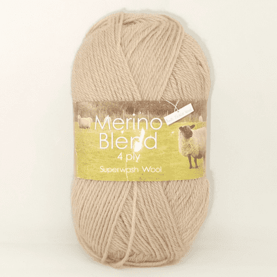 King Cole Merino Blend 4 Ply Superwash Wool 3125 Biscuit