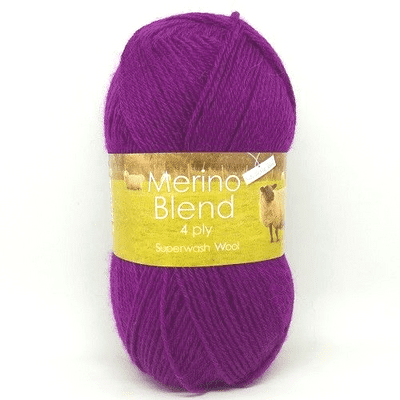 King Cole Merino Blend 4 Ply Superwash Wool 3394 Blackcurrant
