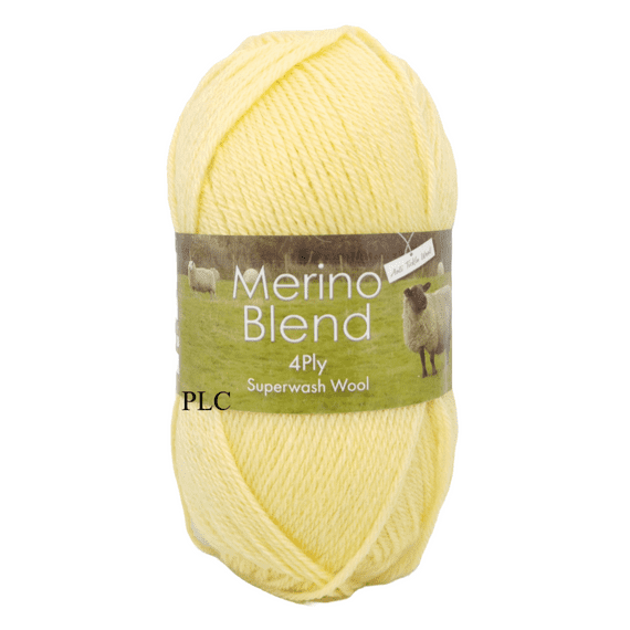 King Cole Merino Blend 4 Ply Superwash Wool 3944 Buttercup