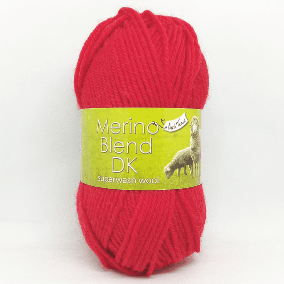 King Cole Merino Blend DK Superwash Wool 09 Scarlet Red