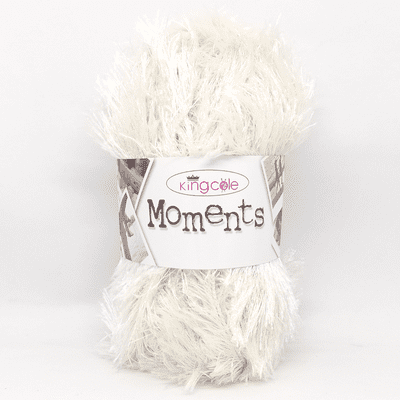 King Cole Moments 471 Cream Eyelash Yarn