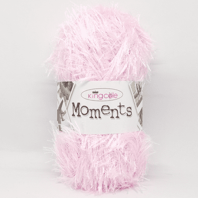 King Cole Moments 479 Soft Pink Eyelash Yarn