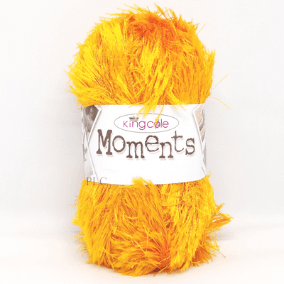 King Cole Moments DK Eyelash Yarn 3513 Mustard