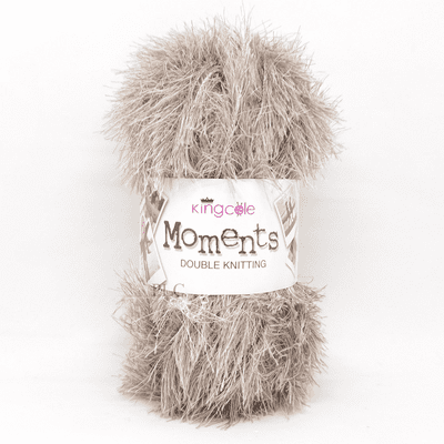 King Cole Moments DK Eyelash Yarn 497 Beaver