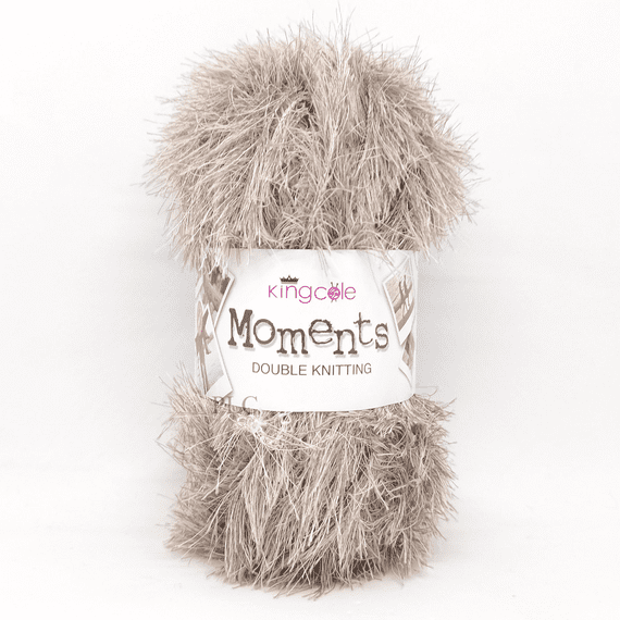 King Cole Moments DK Eyelash Yarn 497 Beaver
