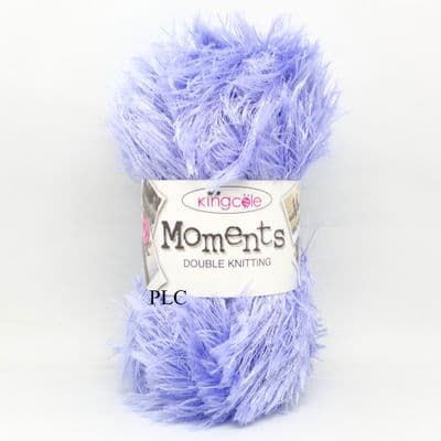 King Cole Moments DK Eyelash Yarn 5720 Lavender
