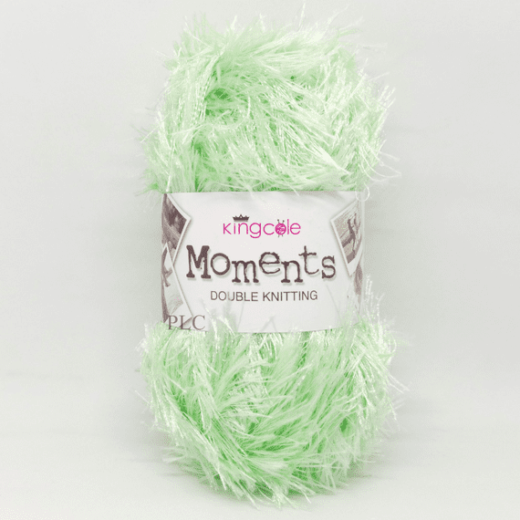 King Cole Moments DK Eyelash Yarn 5722 Mint