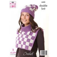 King Cole Orchard DK 6440 Accessories Crochet Pattern
