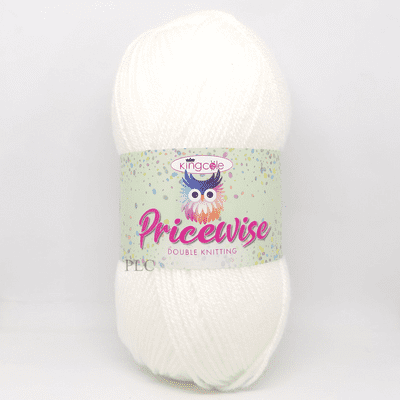 King Cole Pricewise DK Yarn 01 White