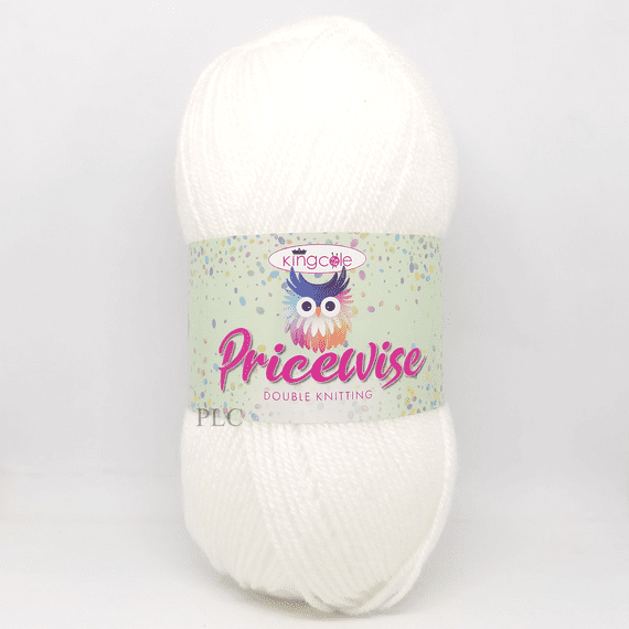 King Cole Pricewise DK Yarn 01 White