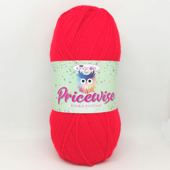 King Cole Pricewise DK Yarn 09 Red