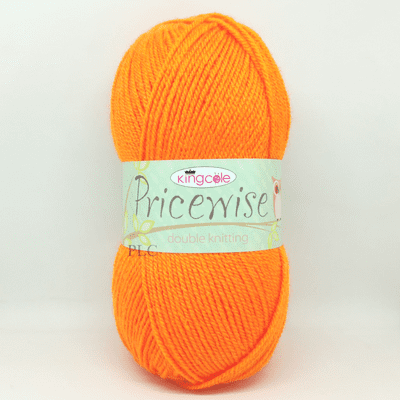King Cole Pricewise DK Yarn 144 Orange