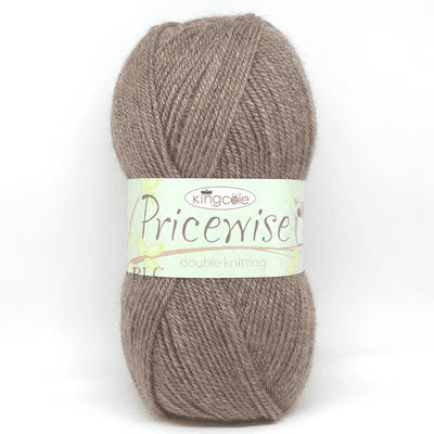 King Cole Pricewise DK Yarn 3496 Ferret (Brown)