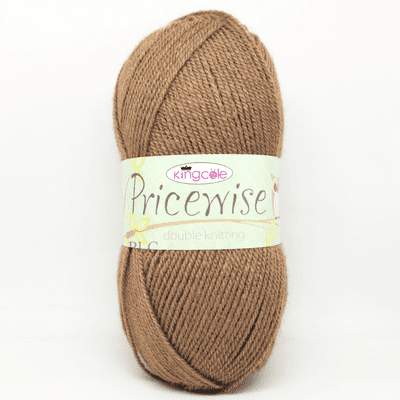 King Cole Pricewise DK Yarn 37 Taupe Brown