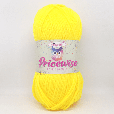 King Cole Pricewise DK Yarn 38 Acid Yellow