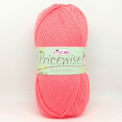 King Cole Pricewise DK Yarn 3965 Neon Pink