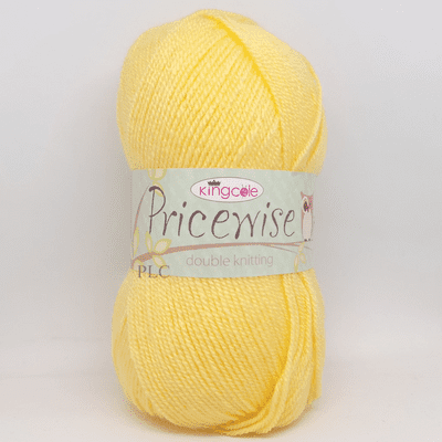 King Cole Pricewise DK Yarn 80 Buttermilk (Yellow)
