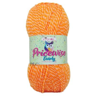 King Cole Pricewise Twirly DK Yarn 3977 Carrot