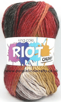 King Cole Riot Chunky Yarn 1691 Firefly