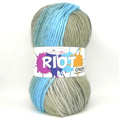 King Cole Riot Chunky Yarn 3435 Sapphire